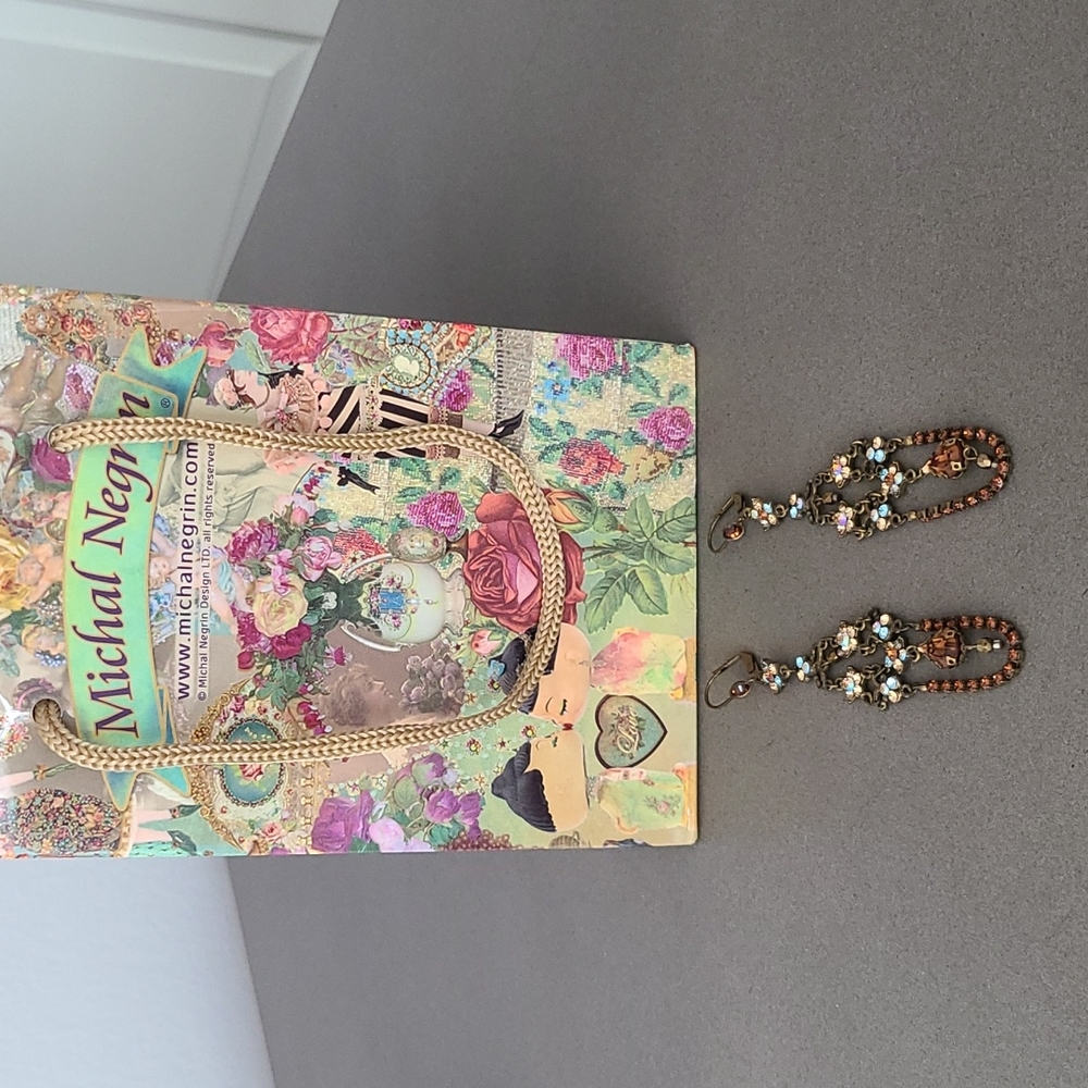 Michal Negrin Chandelier Earrings NEW